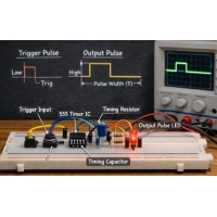 Multivibrator Monostable: Kerja, Reka Bentuk Litar, Formula dan Kegunaan